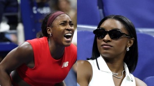 You're my inspiration: Watch Coco Gauff meet gymnastics legend Simone Biles at US Open