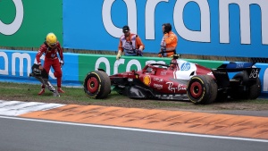 Hamilton's woes continue after Dutch GP crash, suffers first Ferrari race retirement