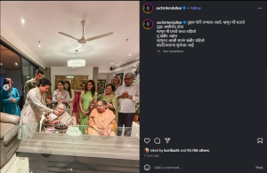 Sachin Tendulkar's Heartfelt Birthday Tribute to Mother Rajni Celebrated with Family, Including Son Arjun & Fiancée Saaniya Chandhok
