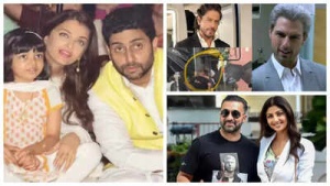 Headline:
Bollywood Buzz: Paparazzi Snaps Aaradhya, Lookout Notice for Raj Kundra, SRK's Grey Hair Goes Viral, and More!