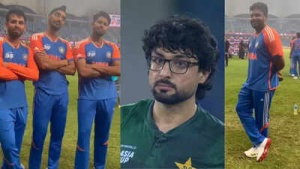 India's Cricket Team Trolls Pakistan's Abrar Ahmed After Asia Cup Win: Watch the Viral Mimicry