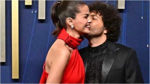Selena Gomez Stuns in Scarlet Gown at Emmys 2025, Shares Romantic Moment with Benny Blanco