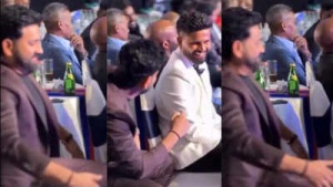 Rohit Sharma's Hilarious Mimicry of Sanju Samson Sends Shreyas Iyer Into Laughter Fit