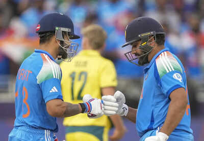Virat Kohli and Rohit Sharma during a match