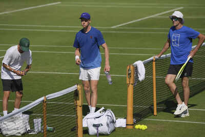 Italian tennis star Jannik Sinner prepares for Wimbledon
