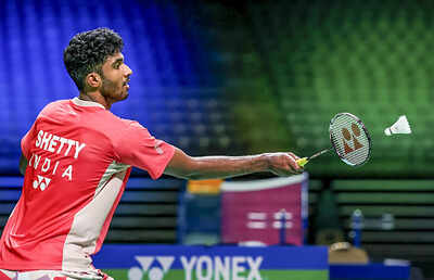 Ayush Shetty celebrates his victory at the US Open