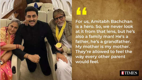 Amitabh Bachchan with his son Abhishek Bachchan