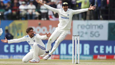 Kuldeep Yadav in action, hinting at his possible inclusion in the second Test at Edgbaston.