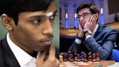 Praggnanandhaa and Giri face off in a chess match
