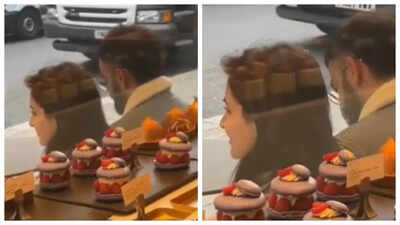 Virat Kohli and Anushka Sharma spotted at a London cafe.