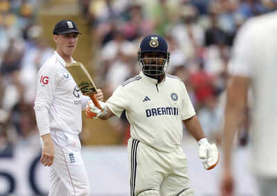 Rishabh Pant celebrates a half-century during the second Test against England.