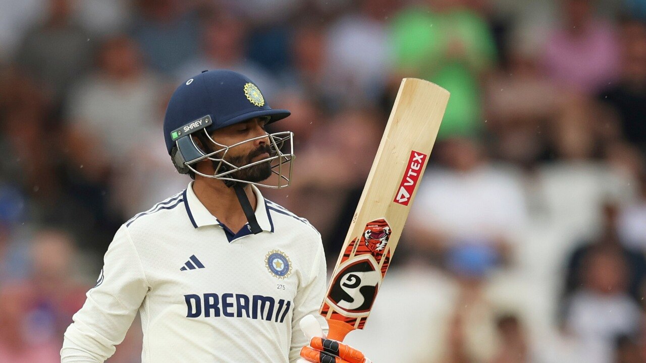 Ravindra Jadeja in action at Edgbaston