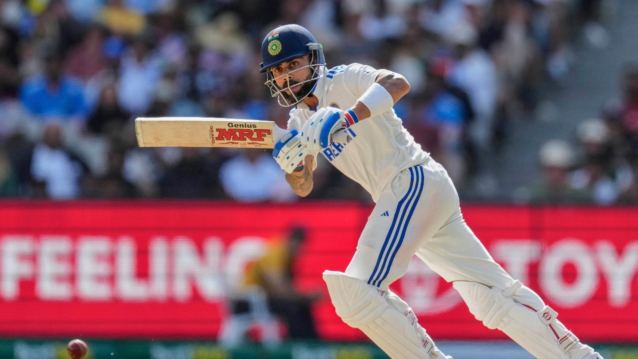 Virat Kohli in action