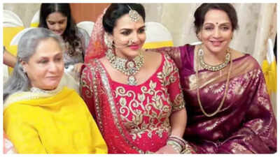 Pregnant Esha Deol renewed vows with Bharat Takhtani, Hema Malini and Jaya Bachchan performed rituals; couple now separated