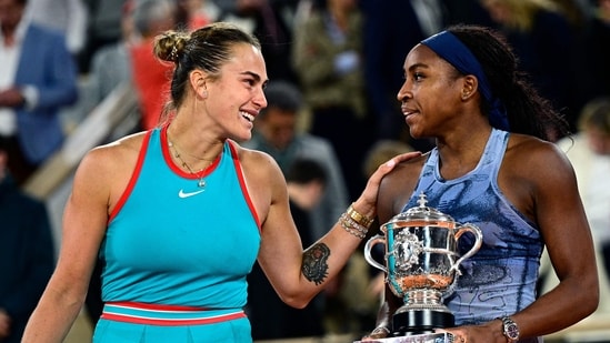 Coco Gauff had a brutally honest answer to Aryna Sabalenka's remarks.(AFP)