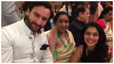 Kajol wishes legendary Asha Bhosle on her birthday, shares unseen throwback picture with her and Saif Ali Khan: 'Love you...'