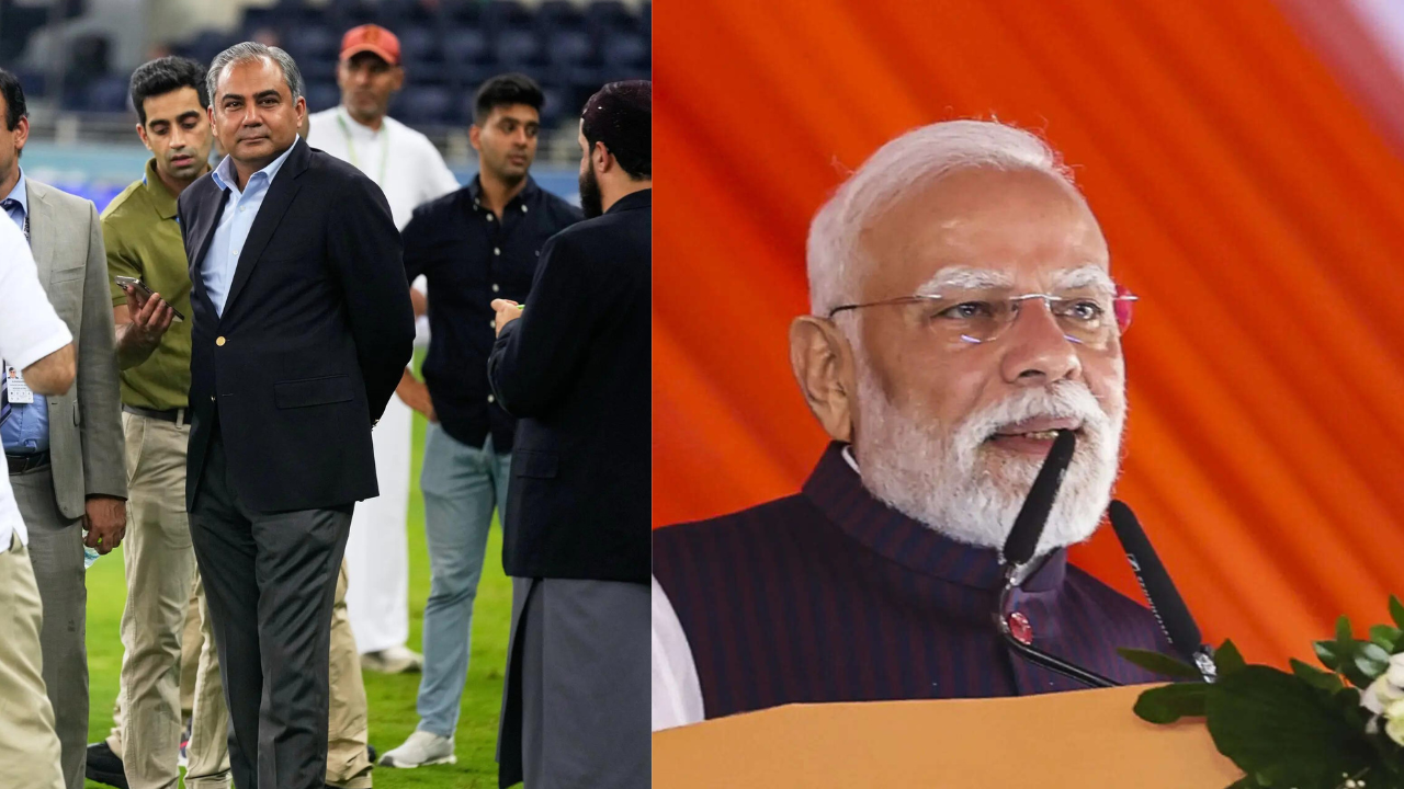 Mohsin Naqvi and PM Modi