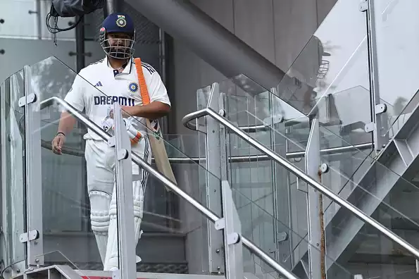 Rishabh Pant was hit on his foot by a Chris Woakes delivery on the first day of the Manchester Test